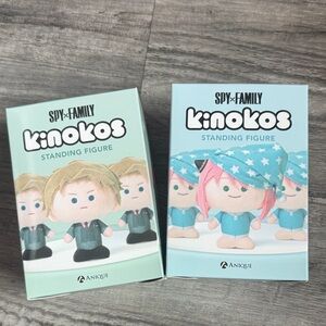 ✨SPY×FAMILY Kinokos Standing Figures – Loid & Anya Forger – Brand New in Box✨